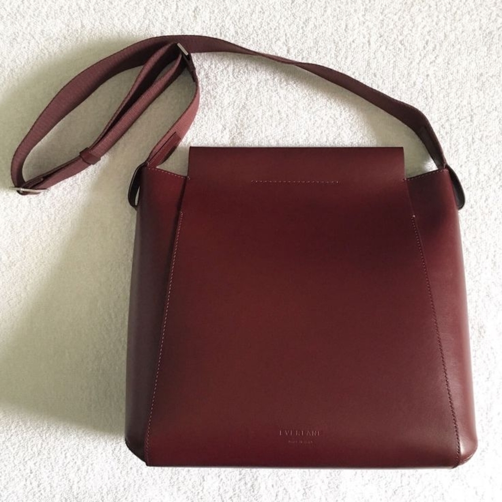 Everlane Burgundy Leather Shoulder Bag